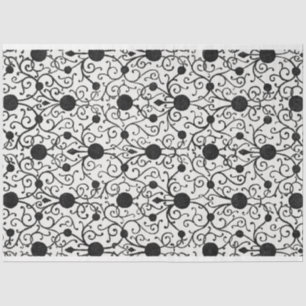 Seda Papel negro y blanco de descomposición
