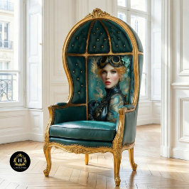 Seda Papel para Decoupage de Chica Steampunk con Tatuaj