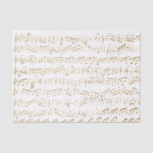 Seda Papel para el tejido de la música de la hoja manus