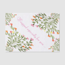 Seda Papel para el tejido del diseño del corazón de las