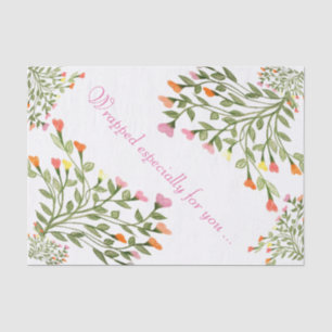 Seda Papel para el tejido del diseño del corazón de las