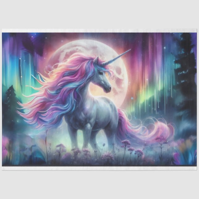 Seda Papel picado de unicornio (Anverso)