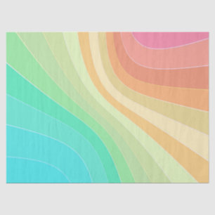 Seda papel pintado de arcoiris pastel