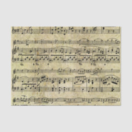 Seda Papel pintado de la hoja de música del Victorian