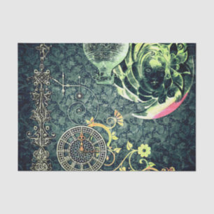 Seda Papel pintado de Steampunk del vintage