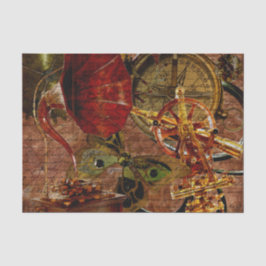 Seda Papel pintado de Steampunk del vintage