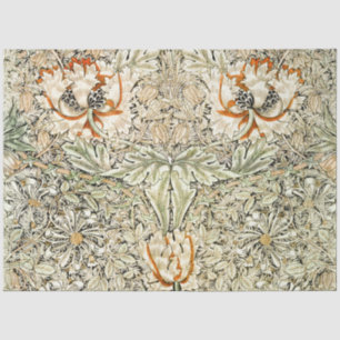 Seda Papel pintado floral de madreselva de William Morr