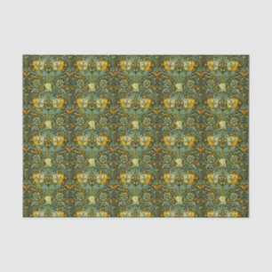 Seda Papel pintado floral de madreselva Gold de William