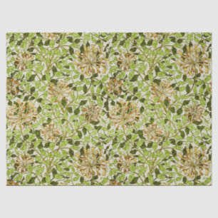Seda Papel pintado floral de madreselva verde de Willia