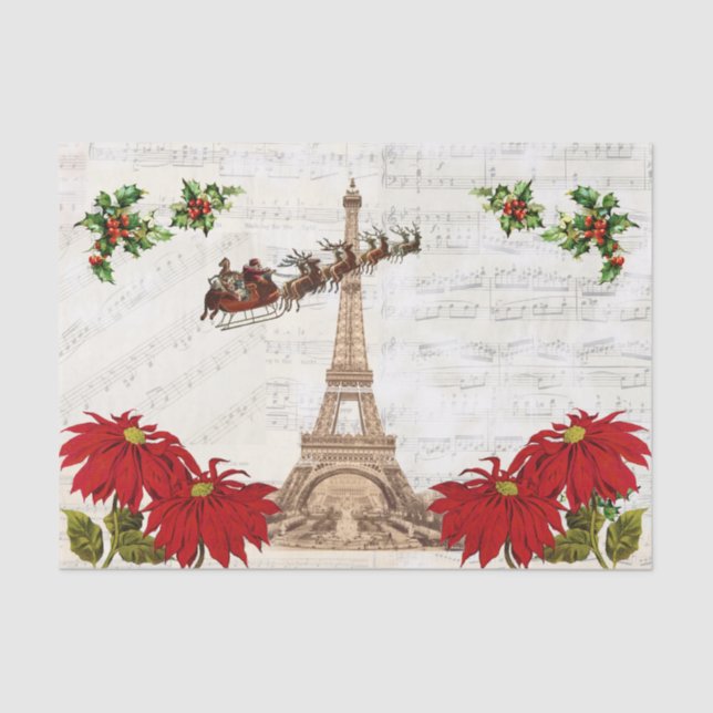 Seda Papel tapiz de los Navidades de París (Anverso)