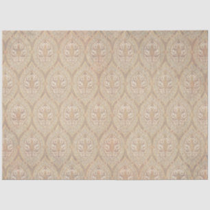 Seda Papel tapiz del patrón de cosecha de vintage Ephem