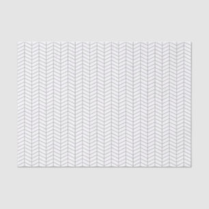 Seda Papel tapón de Chevron - Gris sobre blanco