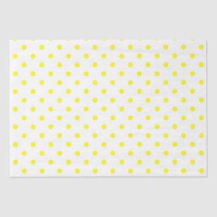 Seda Papel tapón/puntos de polka amarillos