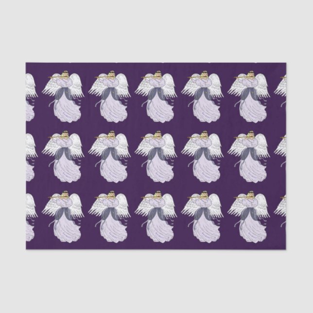 Seda Papel Tejido Ángel De Armonía (Anverso)