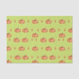 Seda Papel Tejido de calabaza de Halloween Fall