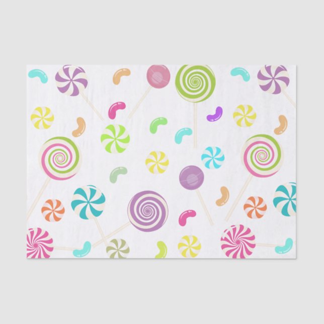 Seda Papel Tejido De Candy Lollipop (Anverso)