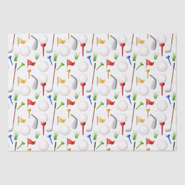 Seda Papel Tejido de Golf (Anverso)