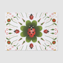 Papel Tejido De Ladybug