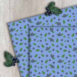 Seda Papel Tejido de patrón Blueberry