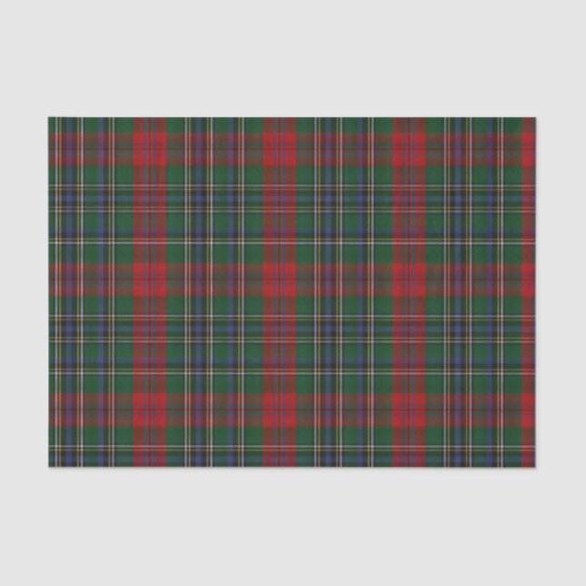 Seda Papel Tejido de plástico para clan MacLean Tartán (Anverso)