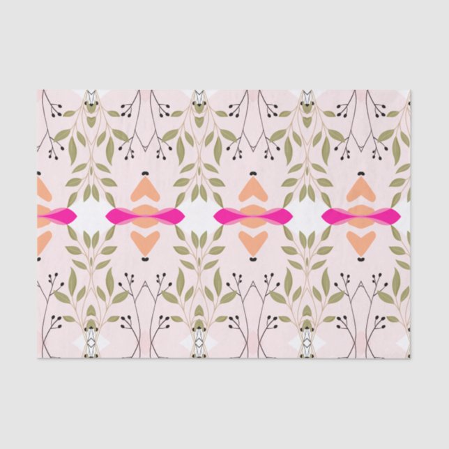 Seda Papel Tejido De Tejido De Belleza Botánica Elegant (Anverso)