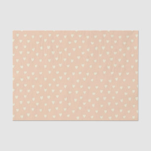 Seda Papel Tejido Ligero de Pequeños Corazones