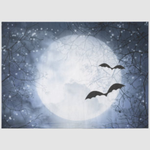 Seda Papel teñido espeluznante gótico de Halloween