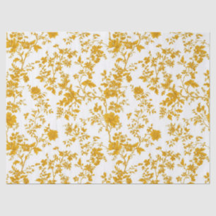 Seda Papel tisú 8 de patrón de toile floral chinoiserie
