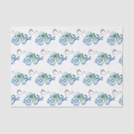 Seda Papel tisú azul de Navidad de playa