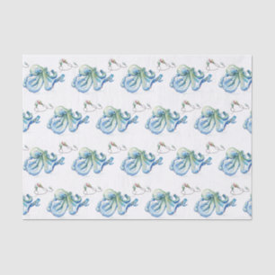 Seda Papel tisú azul de Navidad de playa