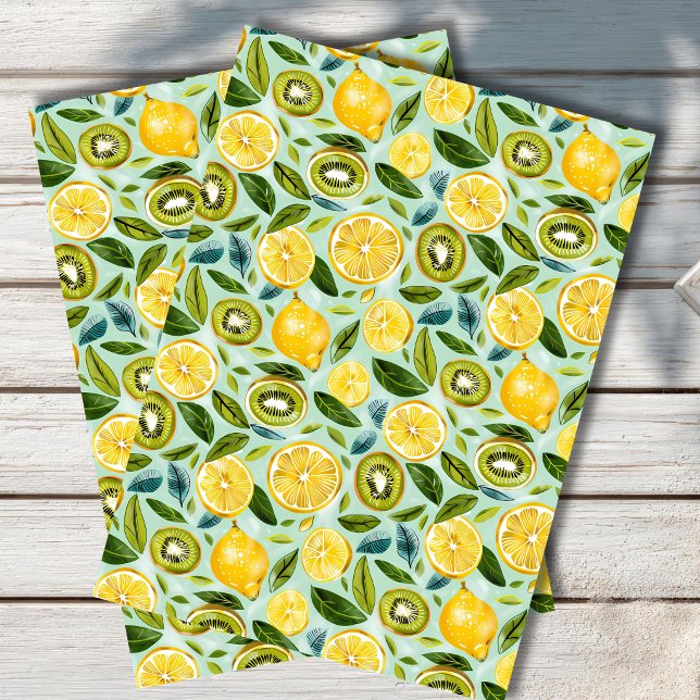 Seda Papel tisú botánico de limón mediterráneo (Subido por el creador)