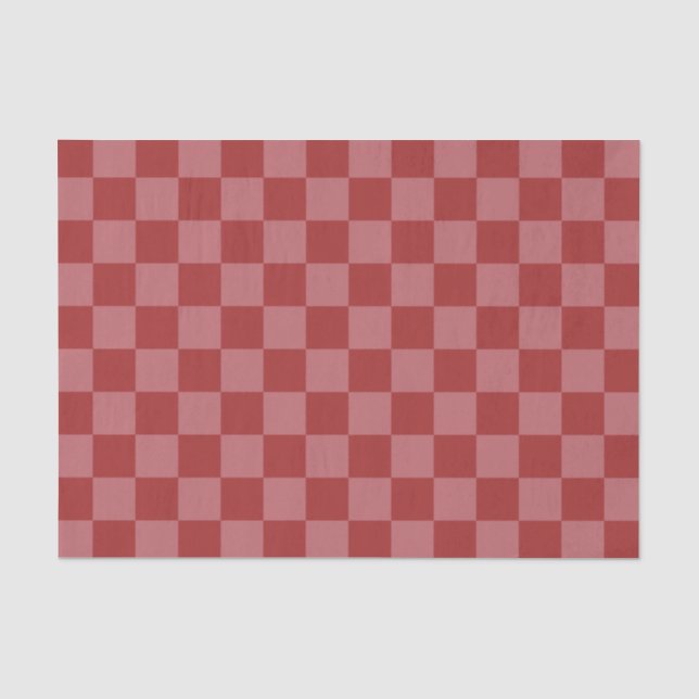 Seda Papel tisú clásico de damero magenta visual (Anverso)