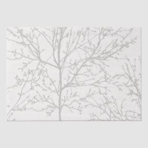 Seda Papel tisú con diseño de ramas de árbol modernas