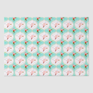 Seda Papel tisú con el patrón de Santa Navidad Pickleba