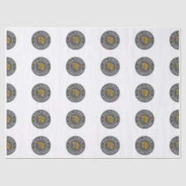 Seda Papel tisú con patrón de firma de All Virgo Everyt