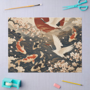 Seda Papel tisú de arte japonés elegante personalizado