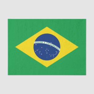 Seda Papel tisú de bandera brasileña patriótica