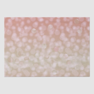 Seda Papel tisú de bokeh rosa y crema