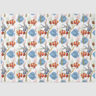 Seda Papel tisú de diseño de la serie de vida marina 8