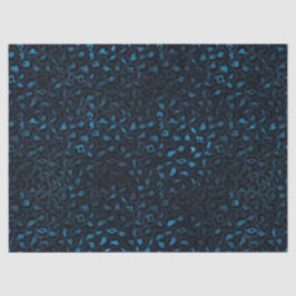 Seda Papel tisú de diseño Serie Leopardo Azul y Dorado