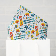 Papel tisú de esquí, decoupage snowboarding