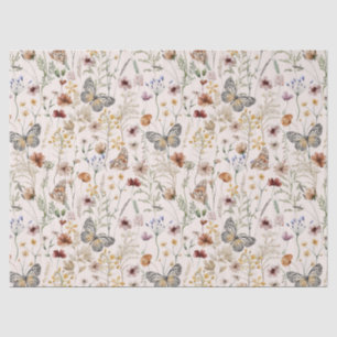 Seda Papel tisú de flores silvestres