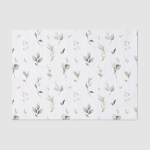 Seda Papel tisú de follaje verde
