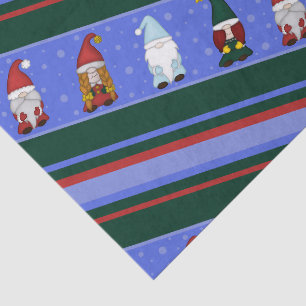 Seda Papel tisú de Gnomies Frío con Rayas (Grande)