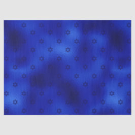 Seda Papel tisú de Hanuká Estrella de David Azul Real