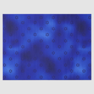 Seda Papel tisú de Hanuká Estrella de David Azul Real