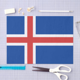 Seda Papel tisú de Islandia, papel tisú de la bandera i