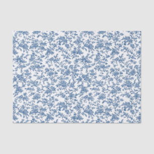 Seda Papel tisú de jardín de fiesta floral azul delicad