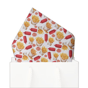 Seda Papel tisú de kétchup y papas fritas