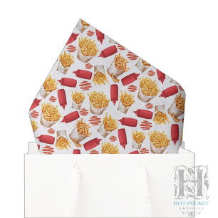 Seda Papel tisú de kétchup y papas fritas